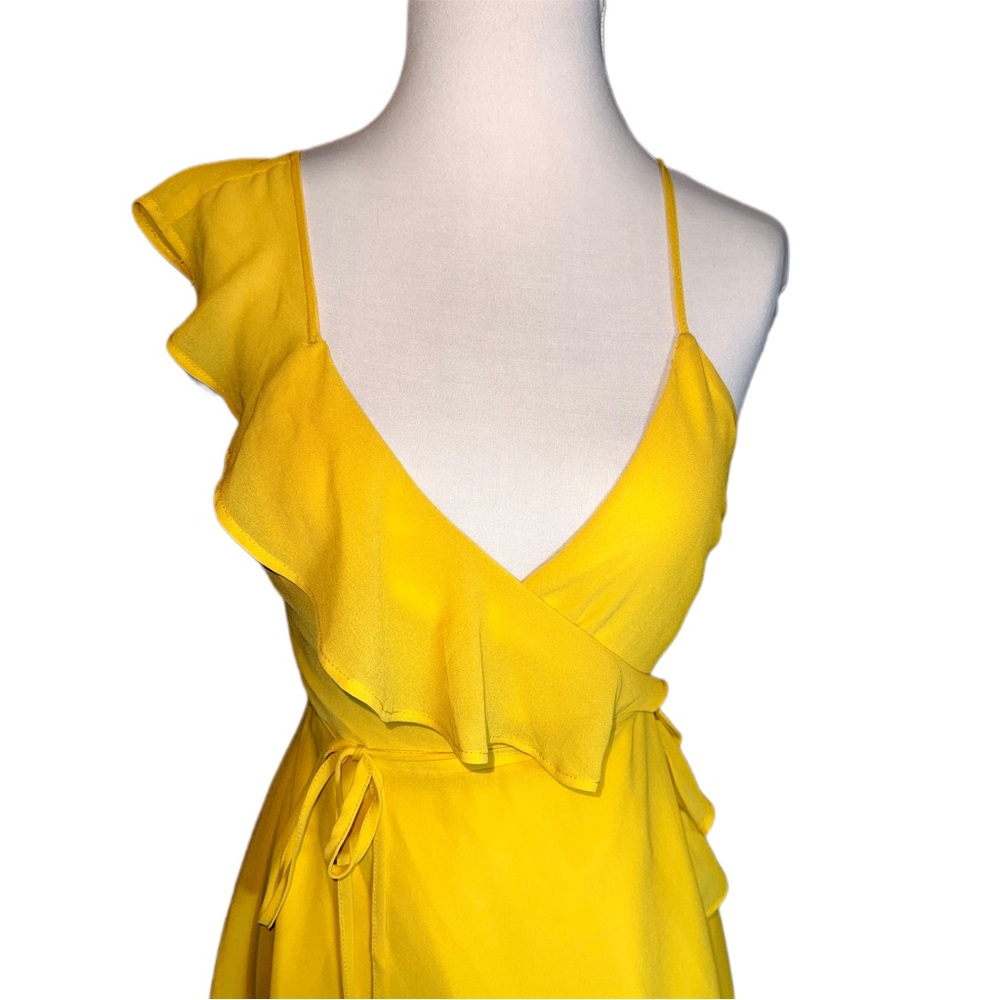 LPA Asymmetrical Ruffled Mini Dress - Picture 8 of 15